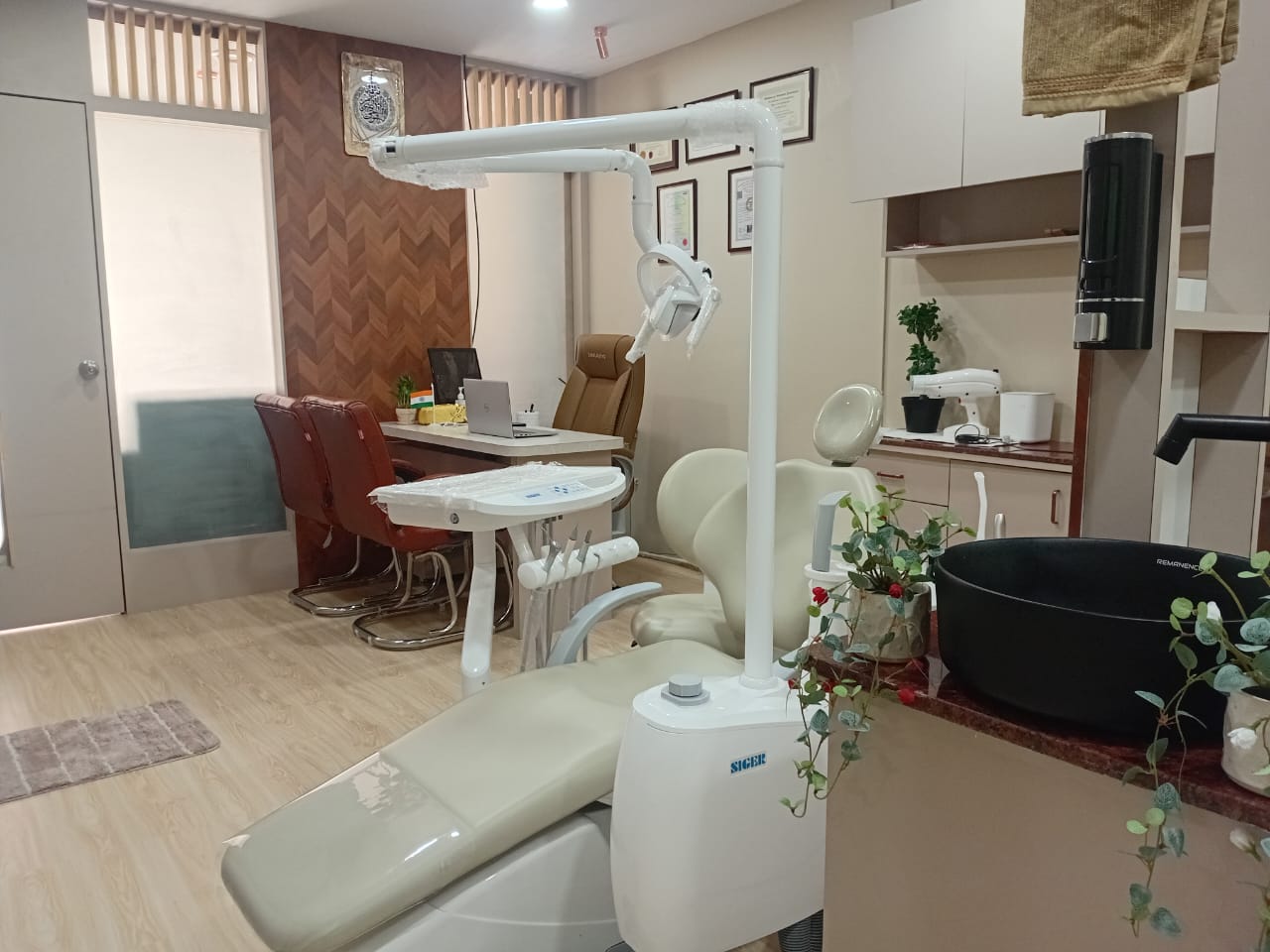 Credence High Dental Care treatment room — professional dental chair and modern equipment