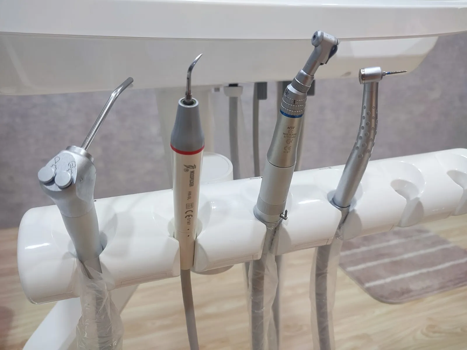 Sterilized dental instruments at Credence High Dental Care, Arekere Bangalore